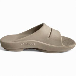 Oofos Beige Tan Sandals Women's 7 Men's 5